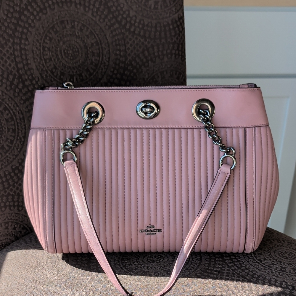 Coach Pink Quilted Women's Bag